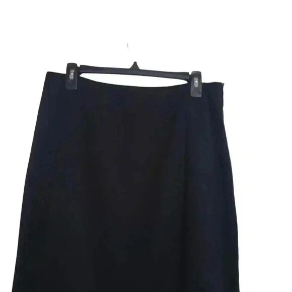 Grace Elements Women's Black Poly/Rayon/Spandex Lined Pencil Straight Skirt w Sl - Picture 2 of 12